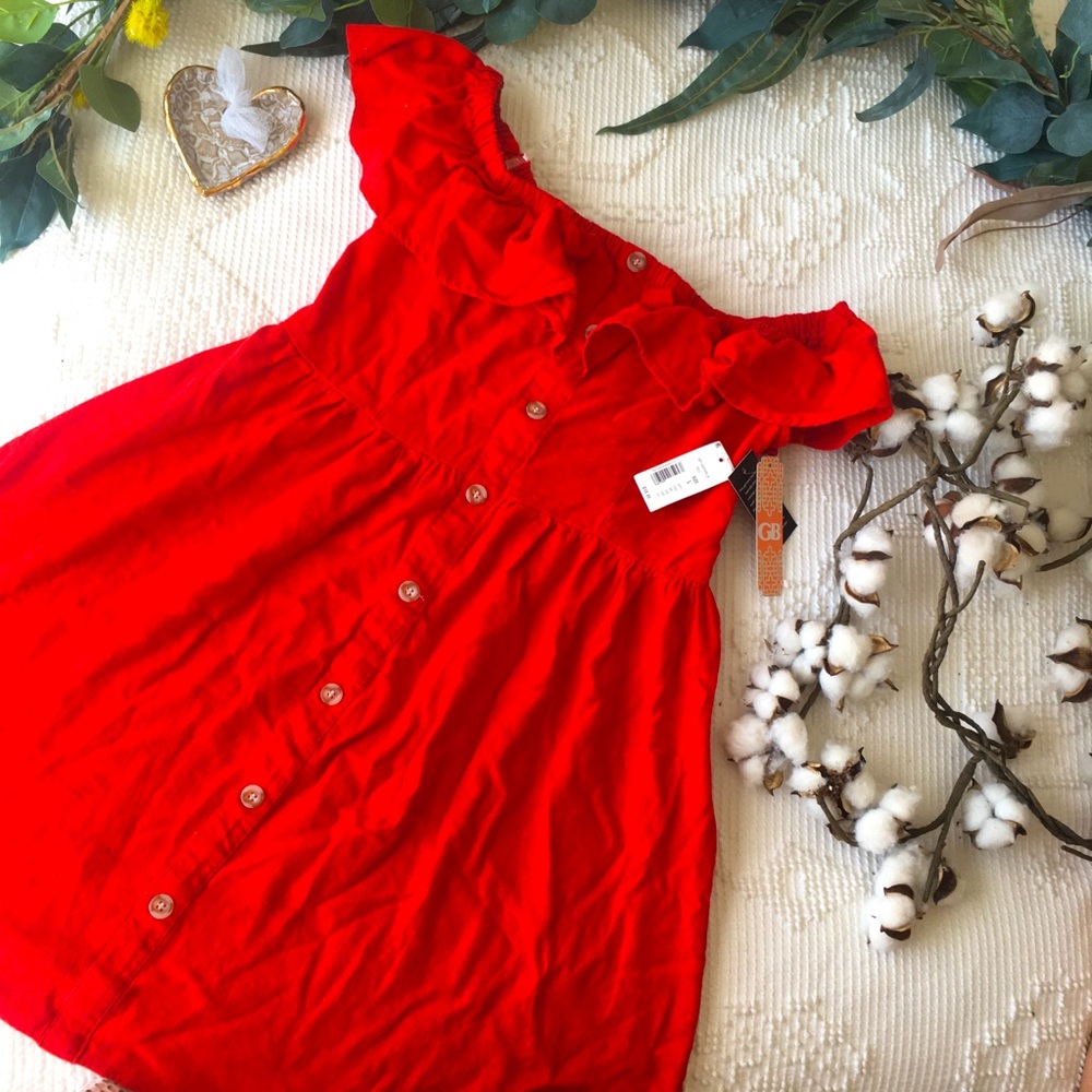 Gianni Bini girls linen blend dress